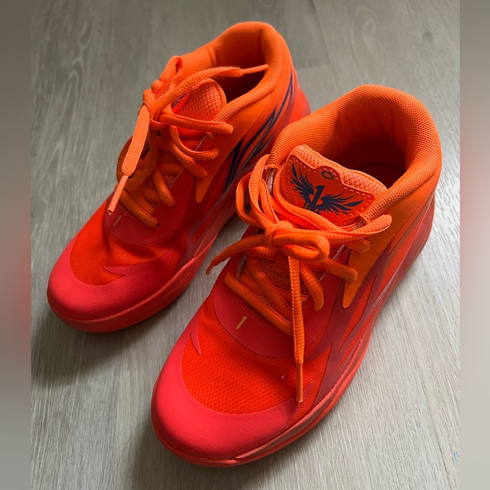 Puma Melo 1 Boys Size 2C Orange